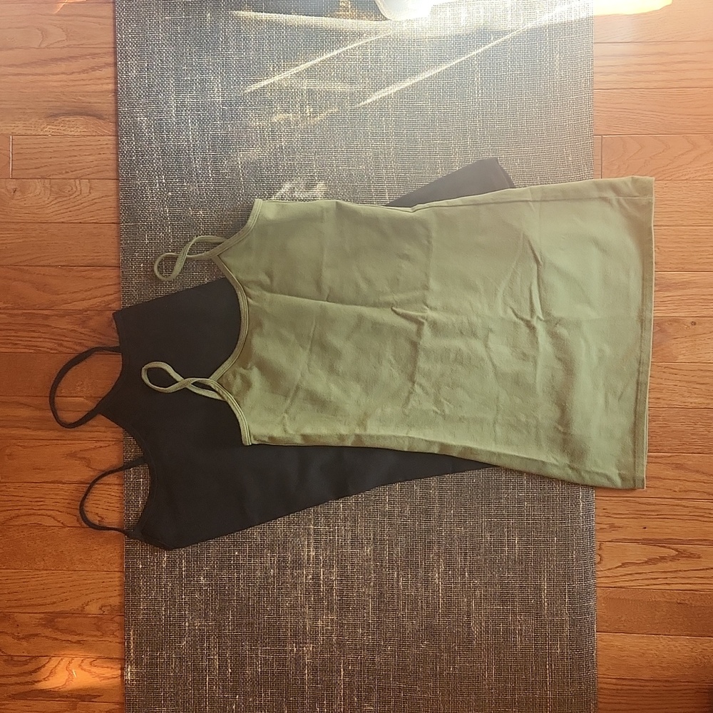 Two organic Soul Flower tank tops